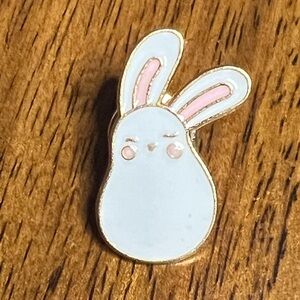 NEW - Round Bottom Bunny Enamel Pin